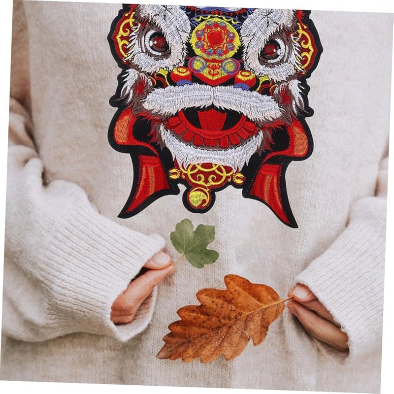 Large Lion Embroidered Patch For Jeans DIY Clothing Sewing Applique Decorative Accessory - Image 4